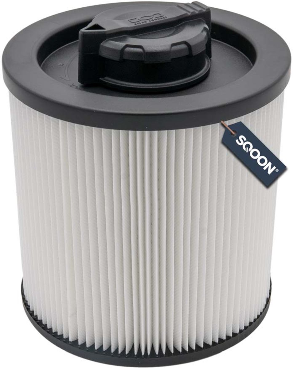 SQOON® Cilinderfilter Geschikt voor DeWalt 23–61L Stofzuigers – Vervangt DXVC6910