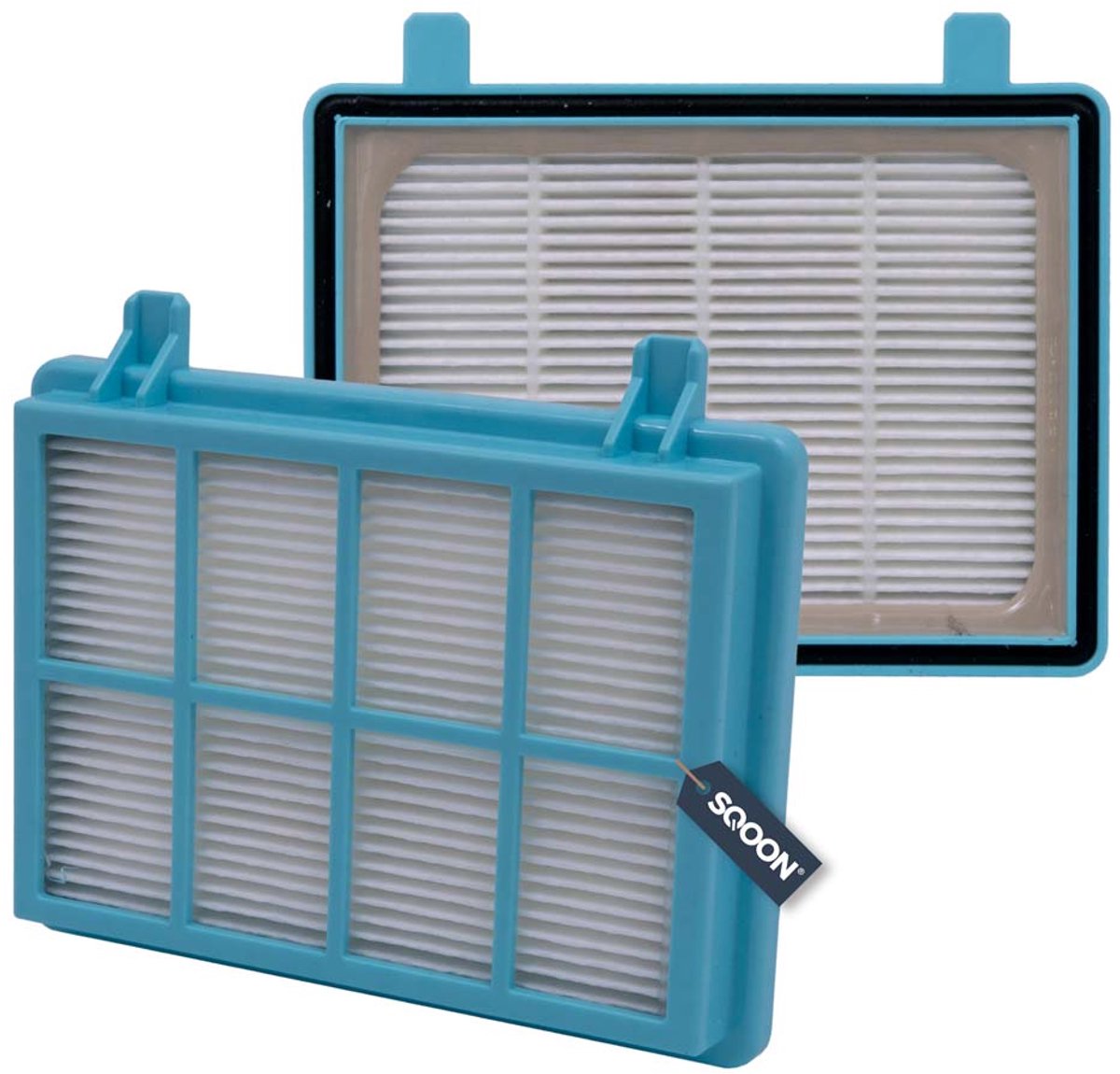 SQOON® HEPA H11-filter geschikt voor Philips PowerPro Active, Compact & City