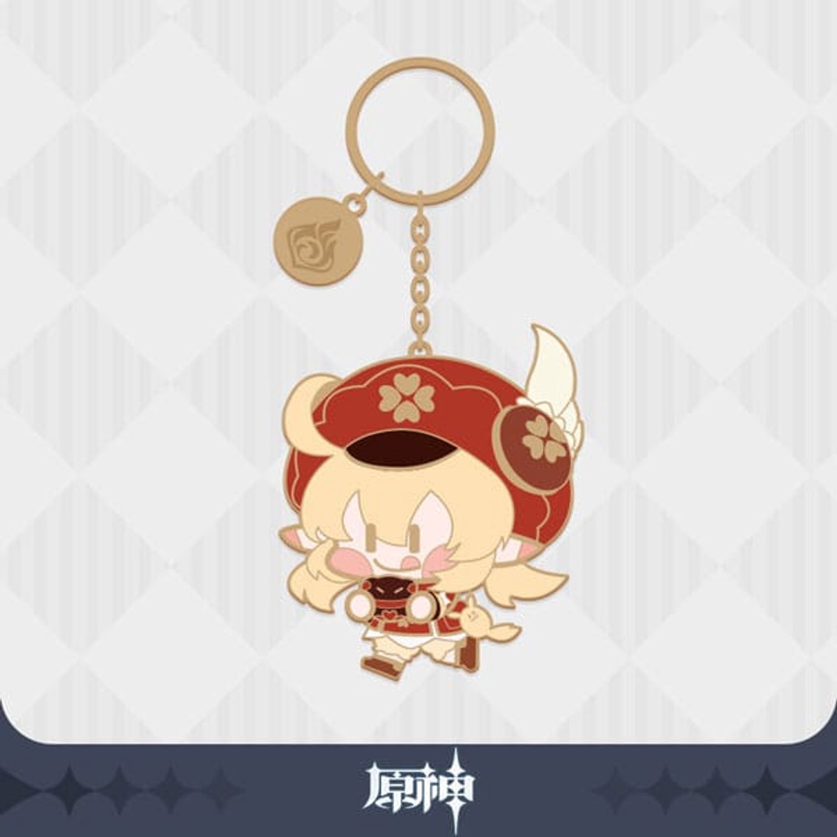 MiHoYo Genshin Impact Character Metal Keychain Klee Keyrings