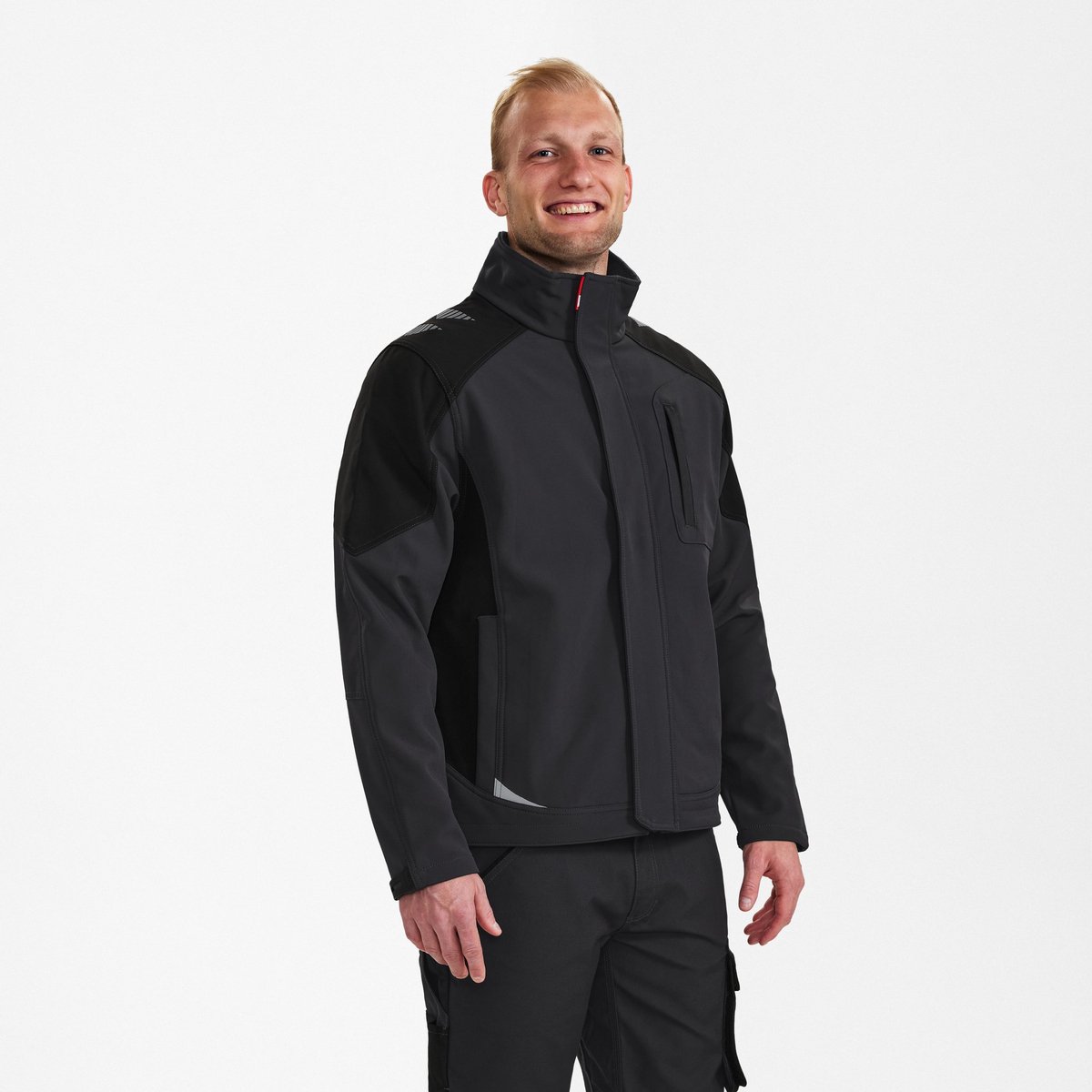 Engel Galaxy softshell jack 8810-229 - Anthracite Grey / Black - L