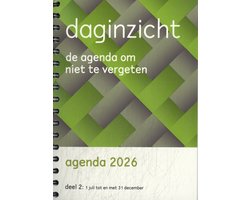 Daginzicht Agenda 2026 Deel 2 (juli–december) – 1 Dag per Pagina, Prikkelarm & Overzichtelijk (NAH & Dementie)