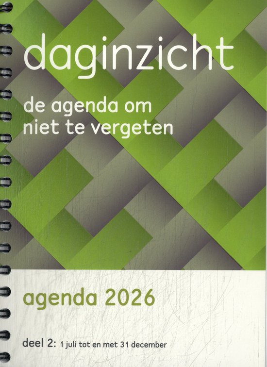 Daginzicht agenda 2026 2 1 juli tot en met 31 december - cover