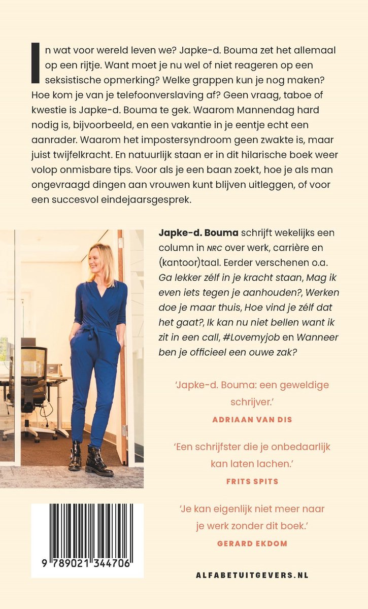 Een vrouw als baas geeft alleen maar gezeik - back cover