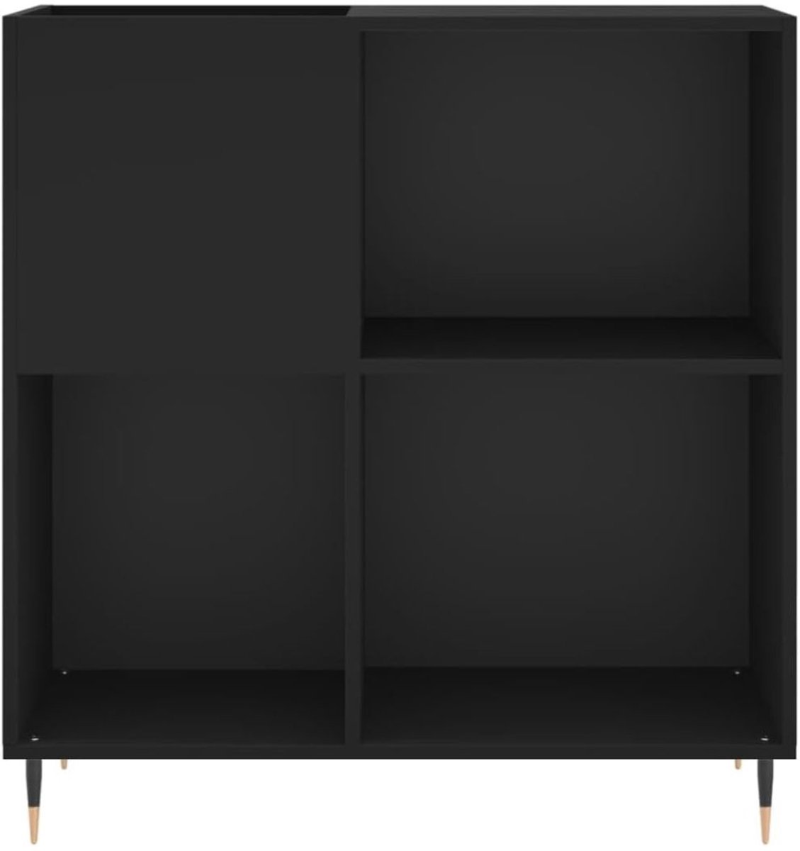 Thuys – Platenspeler Kast – Platenspeler Meubel – Ip Kast – 85 x 38 x 89cm – Zwart