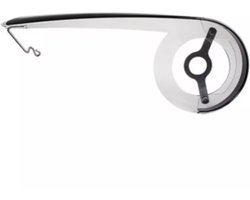 Hesling Kettingscherm - 28 inch - Zwart/Transparant - Kunststof - 46T - Inclusief montagemateriaal