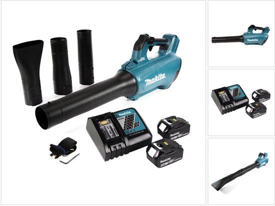 Makita DUB184RT LXT 18V Li-Ion accu bladblazer set (1x 5,0Ah) - 780m³/uur - koolborstelloos van Makita — afbeelding 2