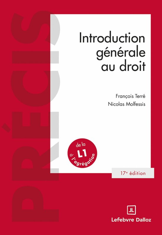 Précis - Introduction générale au droit 17ed - cover