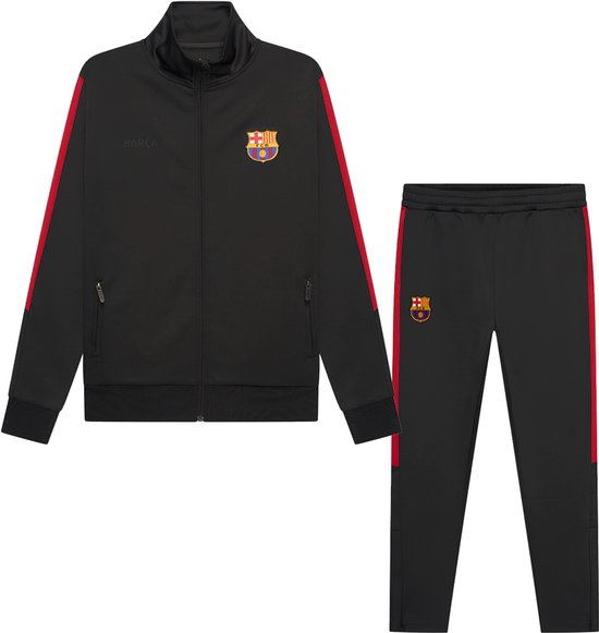 FC Barcelona Trainingspak Heren - Vest + Trainingsbroek - Officiële Fanmerchandise - Zwart/Rood/Blauw - Maat S t/m XXL