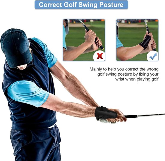 Wrist Training Aid - Swing Wrist Fixator - Neoprene + PU - Corrector voor Alle Golfers - Glad Oppervlak voor Alle Golf Workouts — afbeelding 4