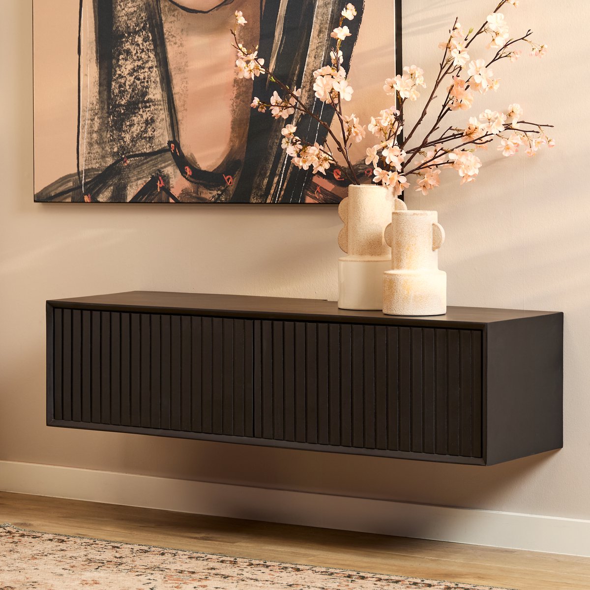 Starfurn Tv meubel Madison - Zwart - 35x120x30 cm