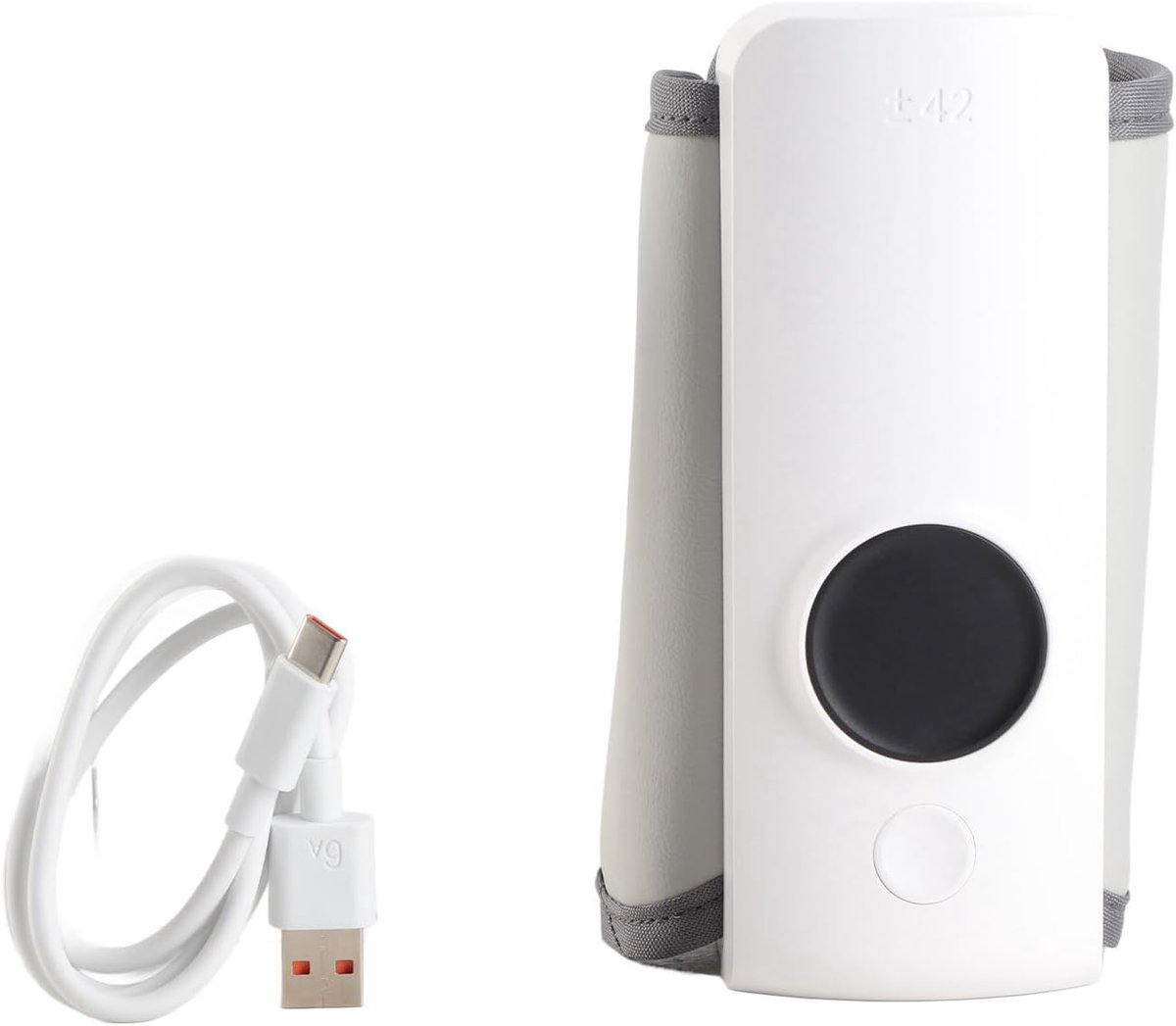 Babyvoeding Flesverwarmer - PU Verstelbare Melkflesverwarmer 6000mah Haak en Lus voor Op Reis