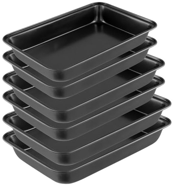 ZOENHOU Set van 3 bakplaten, grote anti-aanbaklaag