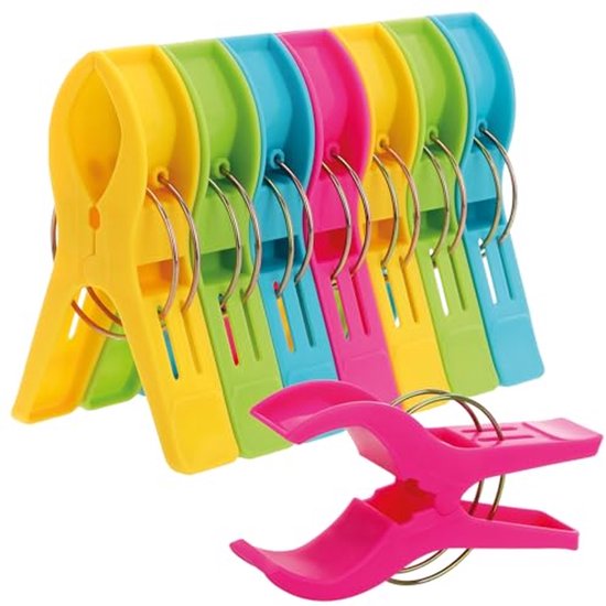 O2COOL Bocaclips - Strandhanddoekclips voor strandstoelen, terras en zwembadaccessoires - (flip-flop) 2 stuks