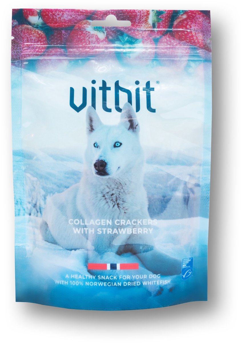 Vitbit Collagen Crackers - Strawberry - 70 g