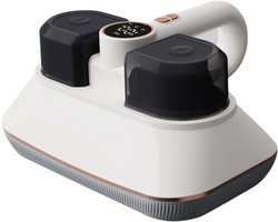Handheld Stofzuiger - Bedstofzuiger - Draadloze Matrasstofzuiger - met HEPA-filter, 253,7 nm UV-C-lamp - 16 kPa Zuigkracht - Verbrede Zuigopening - Grote Stofcapaciteit - Laag Geluidsniveau - Wit