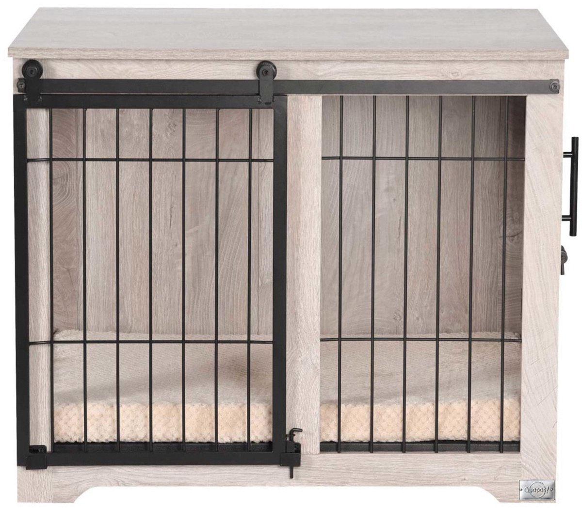 Quapas! Premium Houten Hondenbench LARGE - 98x73.5x84 cm Hout
