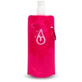 Motivai® Gourde Pliable - Rose - Sac à Boire Festival - Sac à Eau - Gourde 480 ML - Gourde Adultes - Gourde Enfants- Bouteilles d'eau