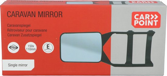 Carpoint Caravanspiegel Enkel - Vlak glas - Links of rechts - Spiegel 155x105mm — afbeelding 5