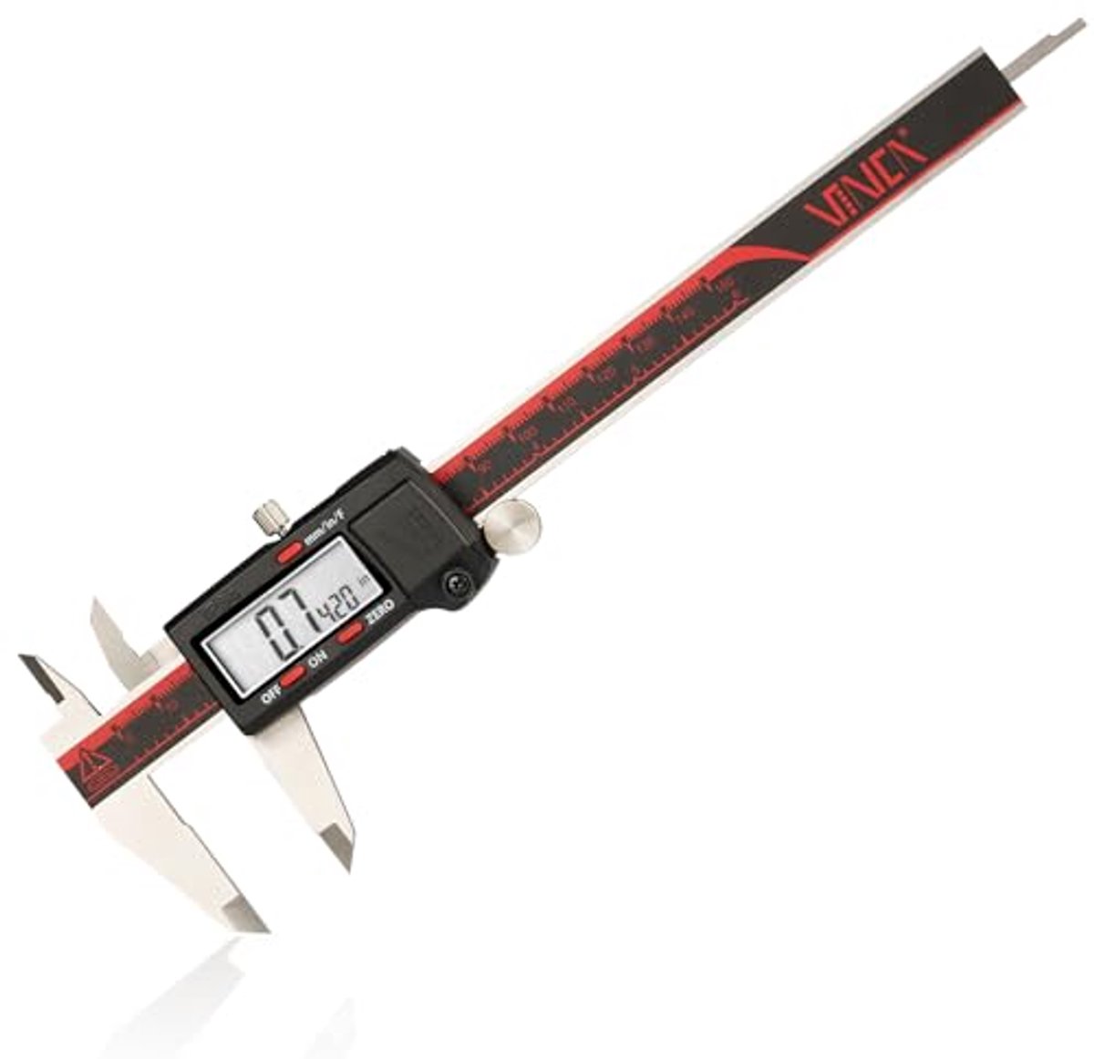 Digitale Schaal Caliper 0-6 inch/150mm - Staal met Grote LCD Display
