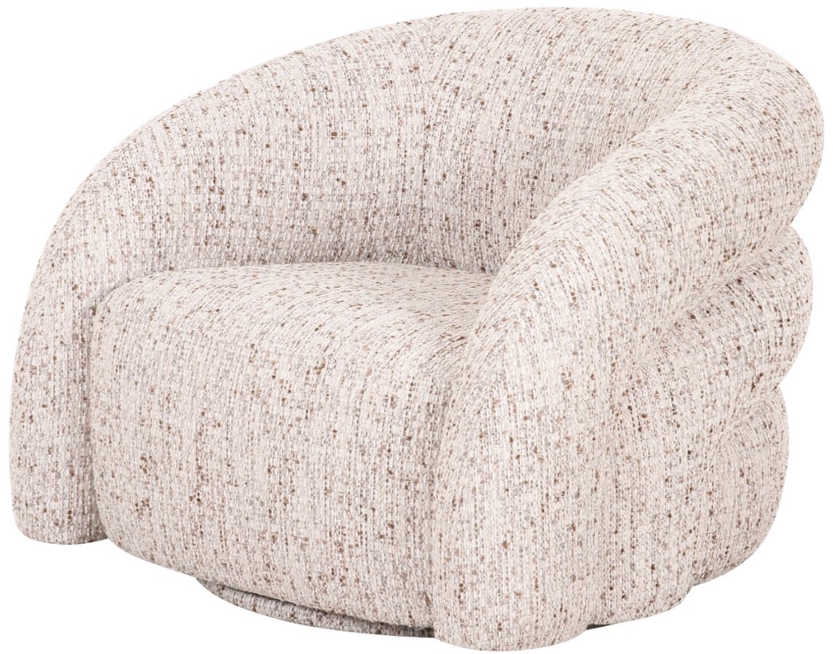 DÉJA Living Draaifauteuil Bodø - Beige Stof - 94x83x70cm