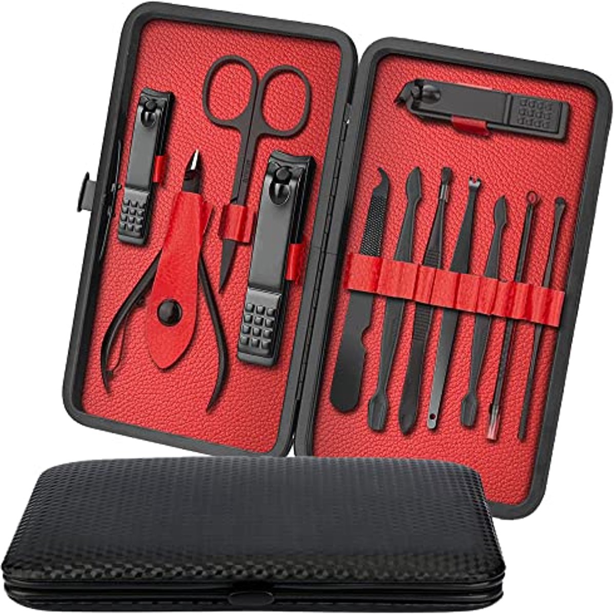 Professionele Nagelknipper Set 12 Stuks RVS Manicure en Pedicure Kit voor Mannelijk en Vrouwelijk Gebruik