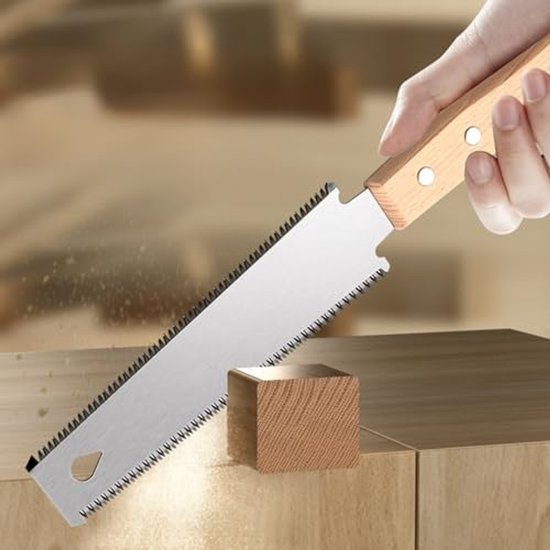 Kleine handzaag voor houtbewerking - Ergonomische trekzaag met houten handvat van Merkloos	 — afbeelding 5