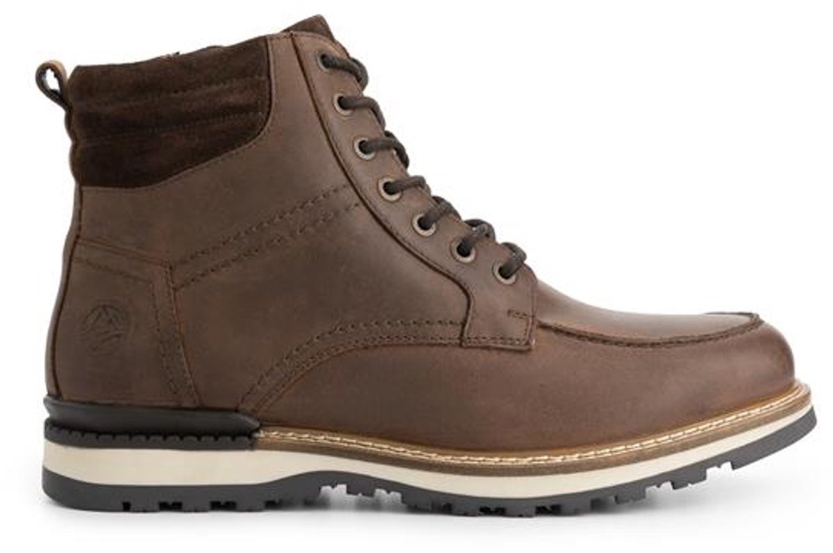 Travelin’ Lindved Heren Veterboots Wolgevoerd Donkerbruin