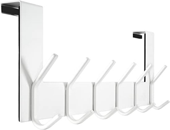 Set van 3 deurhaken roestvrij staal (H7-13-19 cm) Zwart