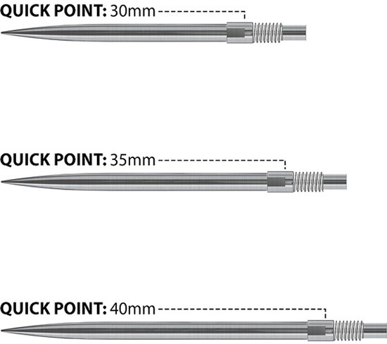 Harrows Quick Points Silver 40 mm van Harrows — afbeelding 3