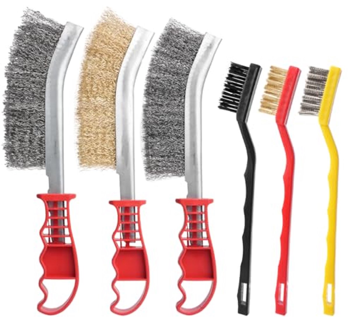 Set van 6 Draadborstels voor Efficiënte Reiniging