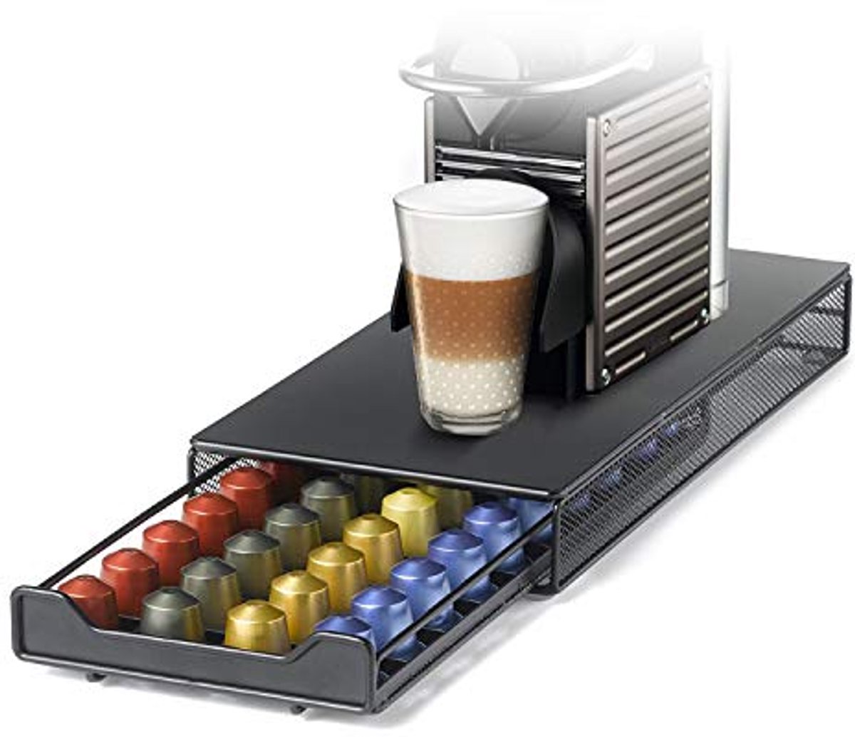 Lade voor Koffiecapsules - Metalen Opbergdoos voor 40 Capsules
