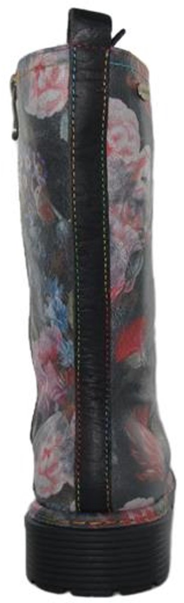 Laura Vita stoere veterboots Incaso 18 Zwart/Combi
