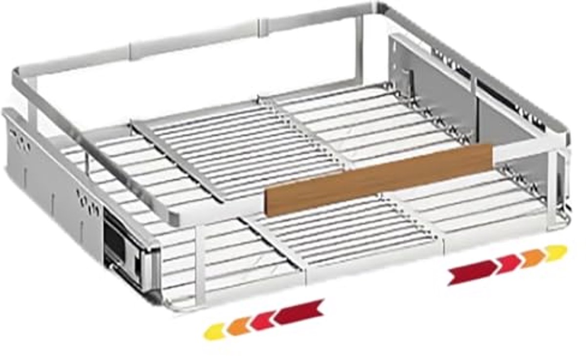 Uitbreidbare kastorganizer voor pannen en potten - Verstelbare breedte 16,3 - 26,3 inch