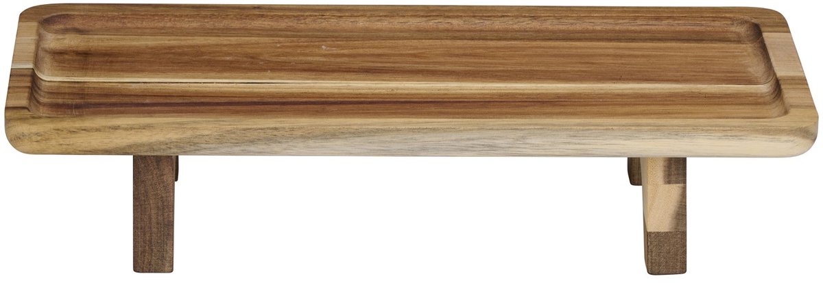 Alpina houten serveertray - 30 x 15 cm, bruin