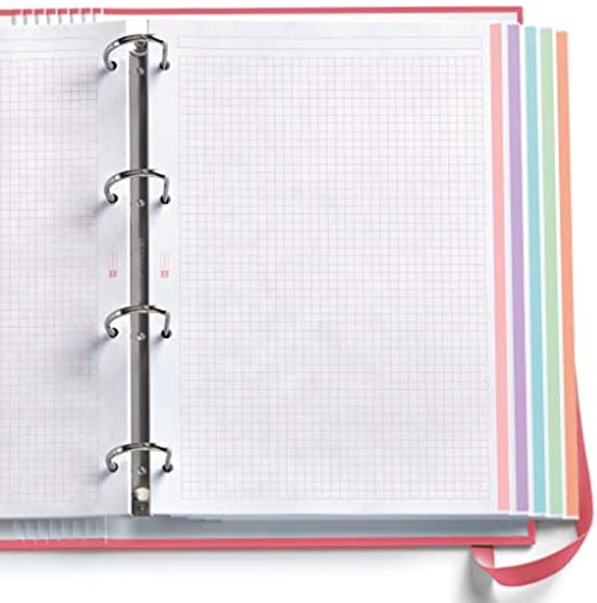 Carpebloc Emotions Map met 4 Ringen en 100 Vellen A4 Geruit - Kleur ...
