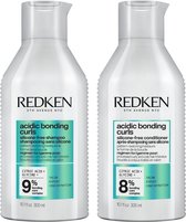 Redken Acidic Bonding Curls Set Shampoo en Conditioner 300ml - extra voordelig