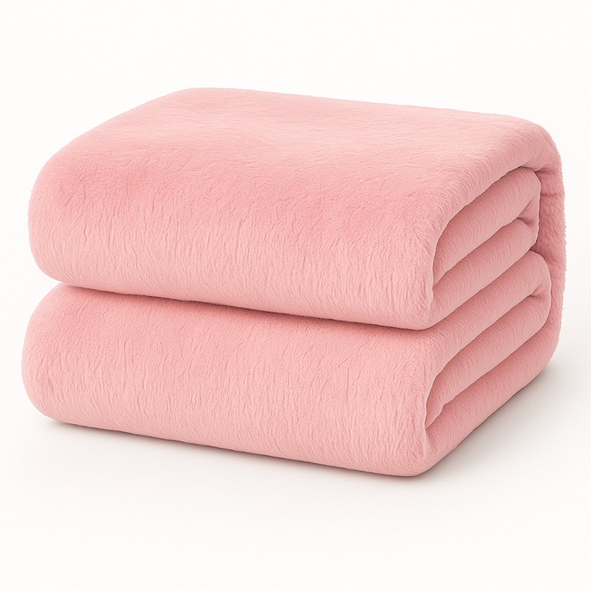 Decoware Teddy Fleece Hoeslaken - Roze - 160x200 cm - Extra Warm & Zacht - Voor Matrassen tot 30 cm