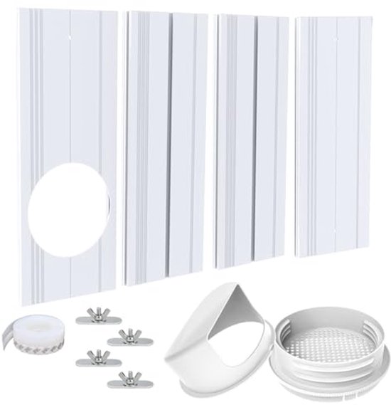 Universele raamontluchtingsset draagbare airconditioner verstelbaar paneel 5-5,9 inch ventilatie