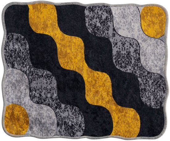 Asir - Badmattenset - Geel - 60 x 100 cm - 2 Stuks