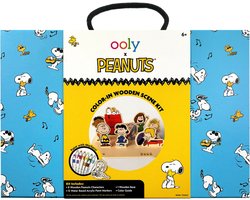 Ooly - Ooly x Peanuts - Snoopy voorgesneden scène om in te kleuren - 12 Acrylverfstiften