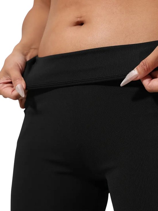 SparkNine Everyday flare broek - met uitlopende pijpen - PETITE - XL - zwart - met handige zakken - rekbaar & ademend van Merkloos — afbeelding 5