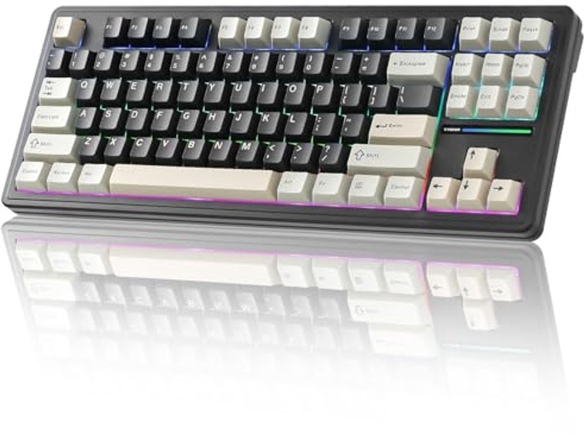Mechanisch Toetsenbord Draadloos Hot-Swap Gaming Toetsenbord met RGB Achtergrondverlichting en Ergonomisch Ontwerp