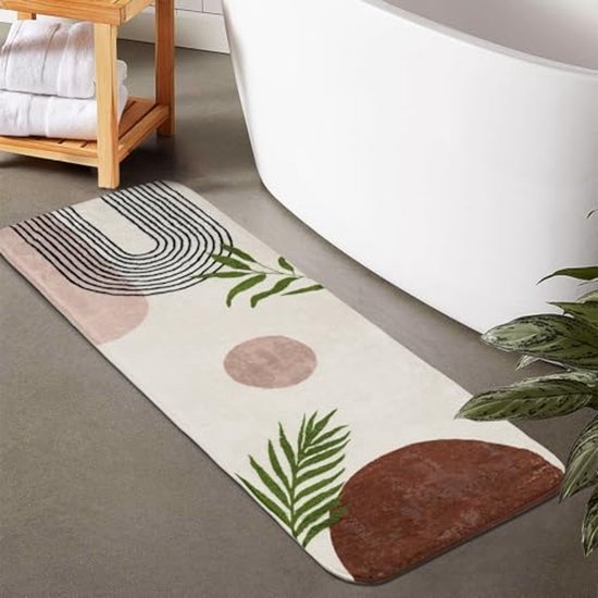 Badmat, antislip, badmat voor badkamer, zacht en hoogpolig (30 mm Badmat, antislip, badmat voor badkamer, zacht en hoogpolig (30 mm