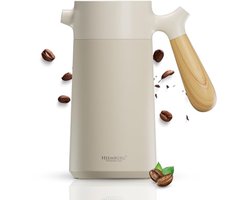 Dubbelwandige Thermo French Press Koffiezetapparaat - Roestvrij Staal - Handmatige Koffiemaker voor Heerlijke Koffie