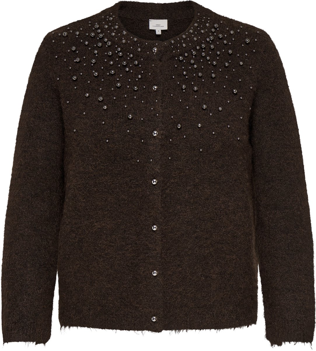 ONLY CARMAKOMA - CARMIGGIE LS O-NECK PEARL CARDIGAN KNT - Meisjes - Cardigans
