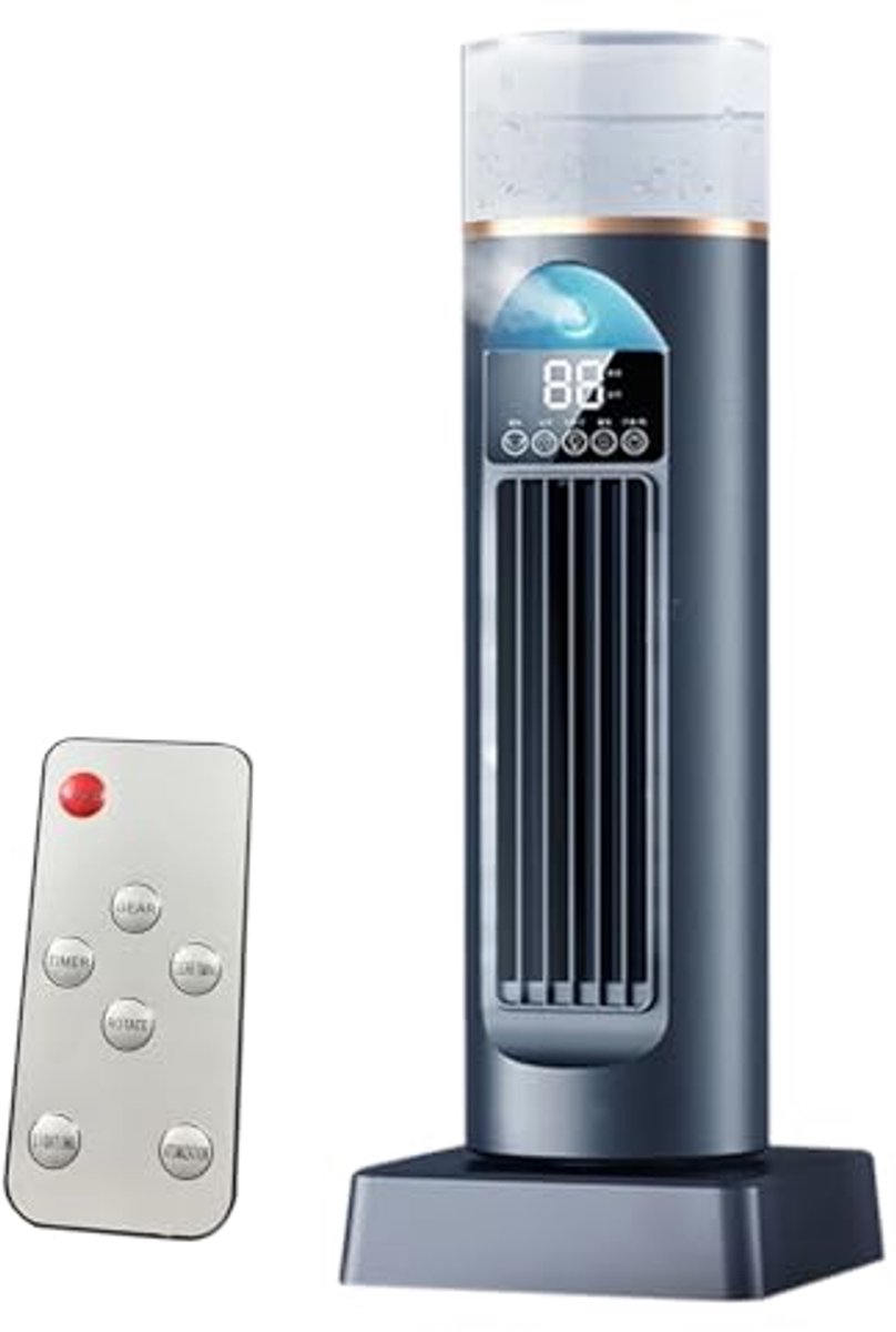 Bladloze Toren Airconditioner voor Slaapkamer en Kantoor | Stille Luchtkoeler met 6 Snelheden en Afstandsbediening