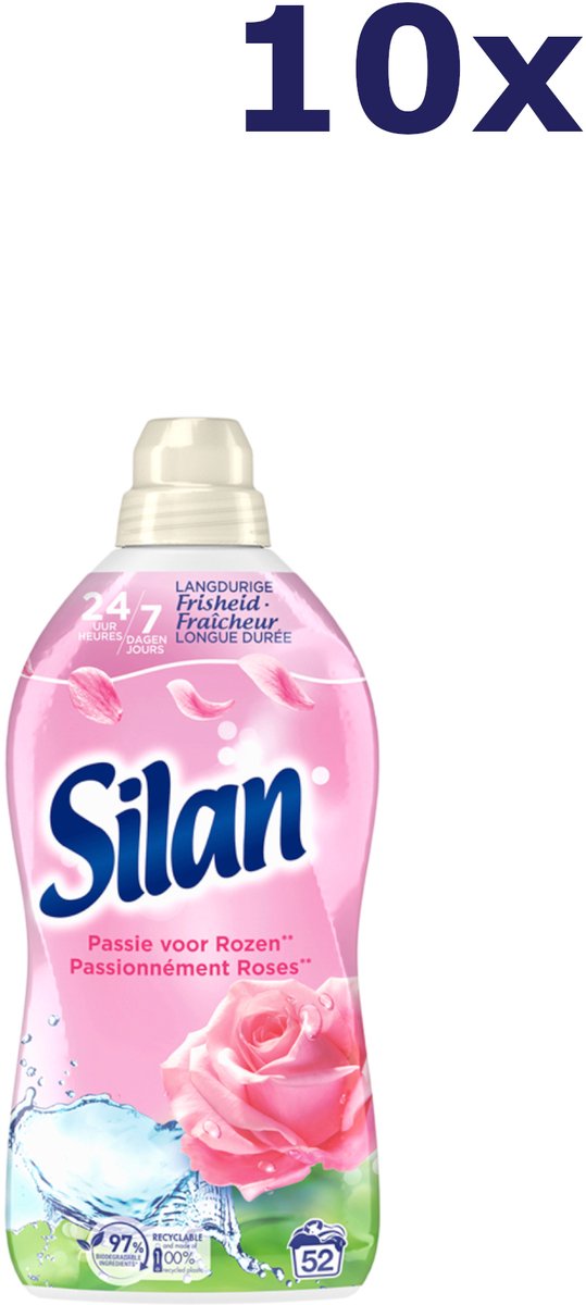 10x SILAN Wasverzachter Passie voor Rozen 52 Wasbeurten