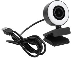 Webcam with Microphone, 1920 x 1080P HD USB Computer Camera with Light, Plug and Play for Video Chat, Video Conference or Live Streaming
