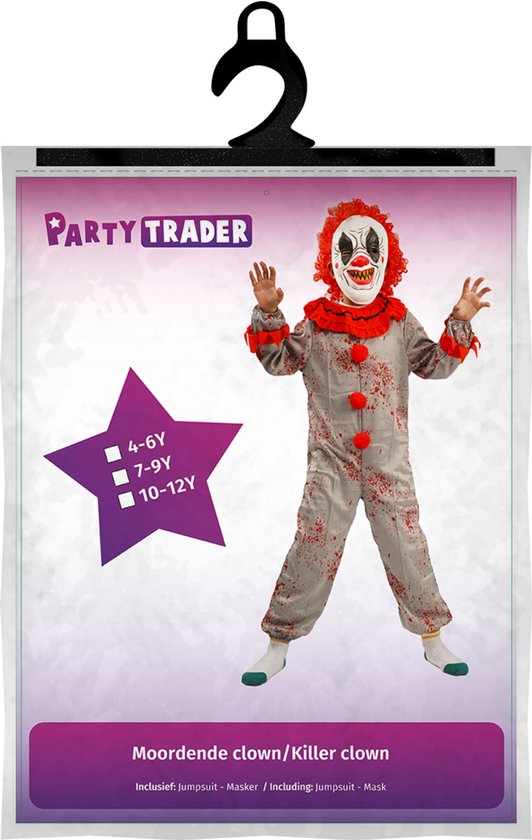Costume du Clown pour enfant, chair de poule