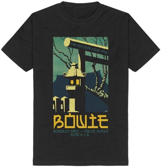 David Bowie Tokyo 1996 Heren T-shirt - zwart - L